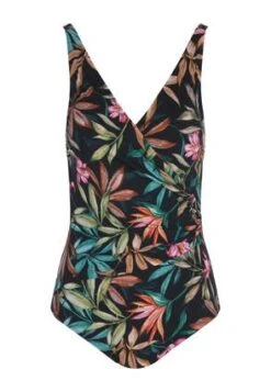 Womens Khaki Tropical Print Swimsuit -Fashion Women's Clothing Sales 127779pls 539cb583f21a4a4