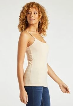 Womens Beige Stretch Camisole Vest -Fashion Women's Clothing Sales 152471pls 76c62f702344e29