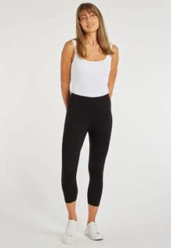 Womens Black Cropped Leggings -Fashion Women's Clothing Sales 157546pls cdd3ac19d72da31