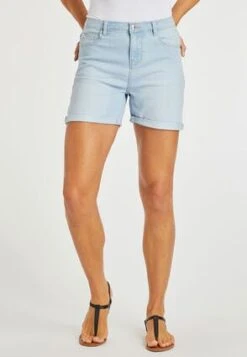 Womens Light Blue Denim Shorts