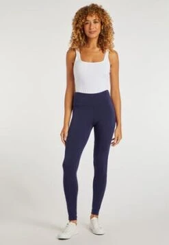 Womens Navy Wide Waistband Leggings -Fashion Women's Clothing Sales 158878pls 853b7176e8cfb72