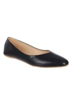 Womens Black Comfort Ballet Pumps