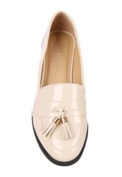 Womens Cream Patent Loafers -Fashion Women's Clothing Sales 167032pls b0b2371712a34e0