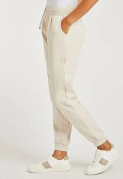 Womens Cream Cuffed Joggers -Fashion Women's Clothing Sales 167886pls 40bb894815195ca