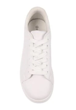 Womens White Casual Lace-Up Trainers -Fashion Women's Clothing Sales 169389pls eb342841a6e72af
