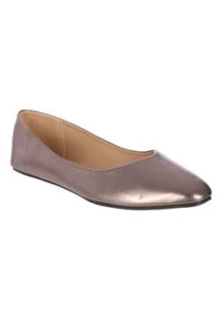 Womens Pewter Comfort Ballet Pumps