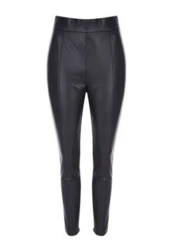 Womens Black PU Zip Leggings -Fashion Women's Clothing Sales 170180pls ddc1eaade17d493