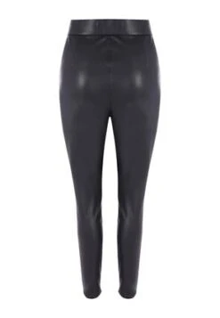 Womens Black PU Zip Leggings -Fashion Women's Clothing Sales 170182pls eda1ca27113097d