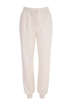 Womens Cream Cuffed Joggers -Fashion Women's Clothing Sales 174117pls 6e4329e4eedc539
