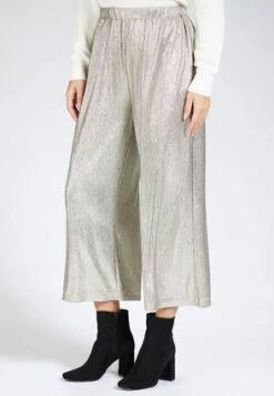 Womens Gold Metallic Culottes -Fashion Women's Clothing Sales 177645pls 5028937f05b6b67