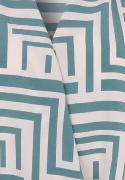 Womens Green And White Geometric Print Top -Fashion Women's Clothing Sales 177834pls 2e21ef3271dbde4