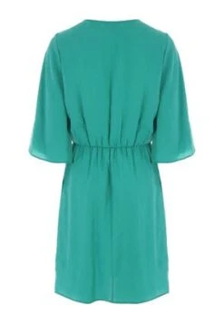 Womens Green Kimono Wrap Dress -Fashion Women's Clothing Sales 178421pls 18b37d53050a03d