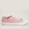 Womens Pink Lace Up Casual Trainers