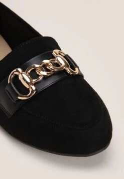 Womens Black Slip-On Chain Loafers -Fashion Women's Clothing Sales 178536pls 76572bb7b608b71