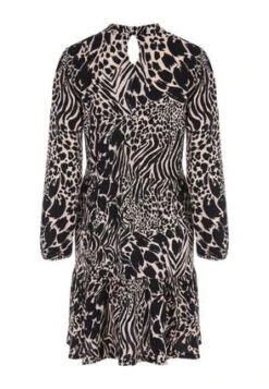 Womens Black And Cream Animal Print Dress 6 Womens Black And Cream Animal Print Dress -Fashion Women's Clothing Sales 178782pls 07914ad7bf51031