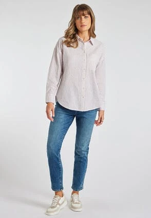 Womens Camel Stripe Textured Shirt Womens Camel Stripe Textured Shirt -Fashion Women's Clothing Sales 179437pls 2f6c51ab5f90240