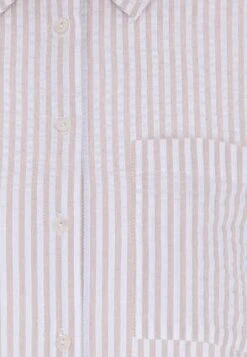 Womens Camel Stripe Textured Shirt 2 Womens Camel Stripe Textured Shirt -Fashion Women's Clothing Sales 180406pls 65ade1ea72f5e49