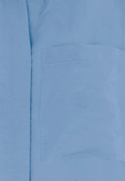 Womens Blue Long Sleeve Pocket Shirt -Fashion Women's Clothing Sales 180412pls 9da3b9bdc4d4703