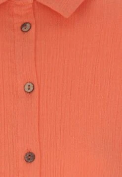 Womens Coral Crinkle Cotton Shirt 2 Womens Coral Crinkle Cotton Shirt -Fashion Women's Clothing Sales 181498pls 586a8e8977f987b