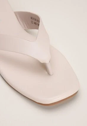 Womens Cream Square Toe Post Sandal Womens Cream Square Toe Post Sandal -Fashion Women's Clothing Sales 181628pls ecce5946117452b