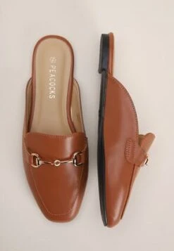 Womens Tan Backless Loafers -Fashion Women's Clothing Sales 181630pls b6933d033a619e4