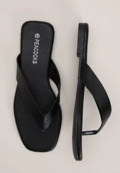 Womens Black Square Toe Post Sandal 3 Womens Black Square Toe Post Sandal -Fashion Women's Clothing Sales 181631pls fd7a60231dd8f60