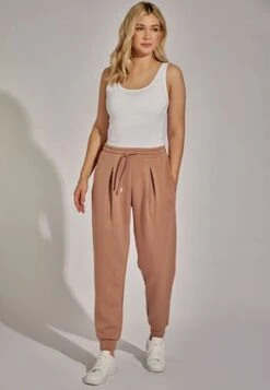 Womens Taupe Super Soft Joggers -Fashion Women's Clothing Sales 182129pls 1c8c3f3d038fba3