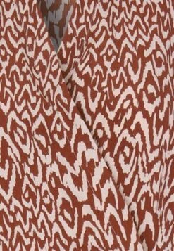 Womens Brown Animal Print Midi Shirt Dress -Fashion Women's Clothing Sales 182316pls ec687b2d1e8efde