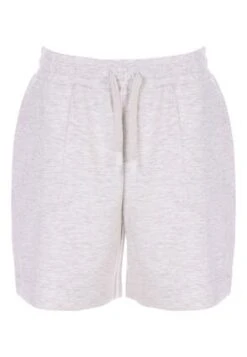 Womens Light Grey Drawcord Waist Shorts