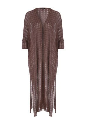 Womens Brown Lurex Longline Cardigan Womens Brown Lurex Longline Cardigan -Fashion Women's Clothing Sales 182958pls b374d95cbe09782