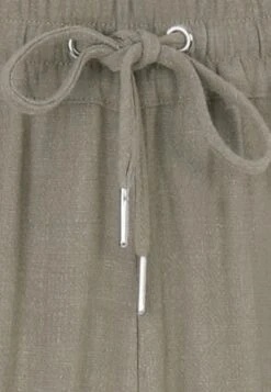 Womens Khaki Linen Blend Cargo Trousers -Fashion Women's Clothing Sales 183101pls 40c20435464b648