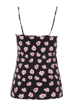 Womens Black Floral Cami Vest -Fashion Women's Clothing Sales 183330pls 079cefd883078c9