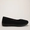 Womens Black Slip On Trainers
