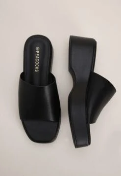 Womens Black Chunky Wedge Sandal 3 Womens Black Chunky Wedge Sandal -Fashion Women's Clothing Sales 183544pls 3addd2e509fdcb7