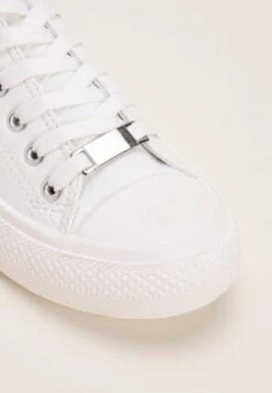 Womens White Lace Up Casual Trainers -Fashion Women's Clothing Sales 184296pls d2acaee7fc33944