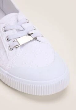 Womens White Floral Casual Slip On Trainers -Fashion Women's Clothing Sales 184298pls 7b54cef5b1e99da