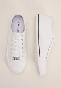 Womens White Lace Up Casual Trainers -Fashion Women's Clothing Sales 184321pls 6f0581d28a6cb9e