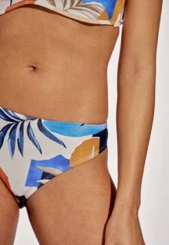 Womens Blue Palm Print Bikini Brief -Fashion Women's Clothing Sales 184575pls 2d8b603049ccdb9