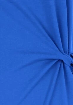 Womens Royal Blue Cotton Tie Midi Dress -Fashion Women's Clothing Sales 185968pls d8399564c034de3