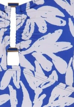 Womens Bright Blue Leaf Print Swimsuit -Fashion Women's Clothing Sales 186202pls 3d460cf130c9f95