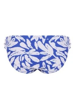 Womens Bright Blue Leaf Print Bikini Bottoms -Fashion Women's Clothing Sales 186214pls f9104b259e4d5da