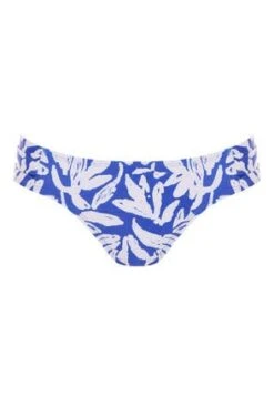 Womens Bright Blue Leaf Print Bikini Bottoms -Fashion Women's Clothing Sales 186223pls 408d0e8da52c995