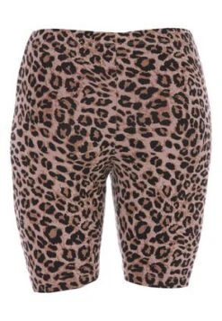 Womens Brown Leopard Print Cycling Shorts -Fashion Women's Clothing Sales 186468pls ee397d699109d22