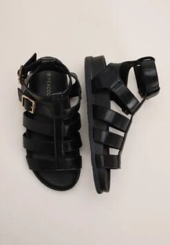 Womens Black Chunky Gladiator Sandals -Fashion Women's Clothing Sales 186527pls 7398f23a0a3eac1