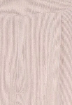 Womens Cream Ribbed Wide Leg Trousers -Fashion Women's Clothing Sales 186674pls 8b3747f84f0414d