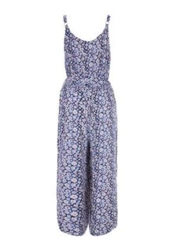 Womens Blue Ditsy Sleeveless Jumpsuit -Fashion Women's Clothing Sales 186899pls e406e5ba4d3057a