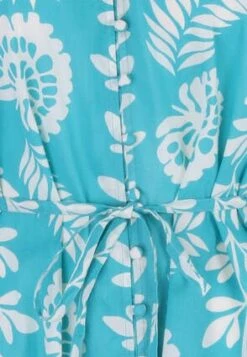 Womens Blue Botanical Button Down Dress -Fashion Women's Clothing Sales 186927pls 77984896c8312a7