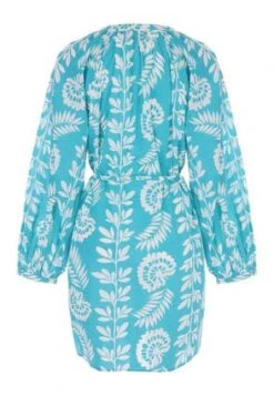 Womens Blue Botanical Button Down Dress -Fashion Women's Clothing Sales 186930pls 6d384c5432a8cf7