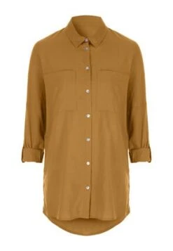 Womens Mustard Linen Shirt -Fashion Women's Clothing Sales 187003pls 2415088acac9422