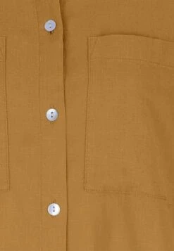 Womens Mustard Linen Shirt -Fashion Women's Clothing Sales 187011pls 2715edb50633de4